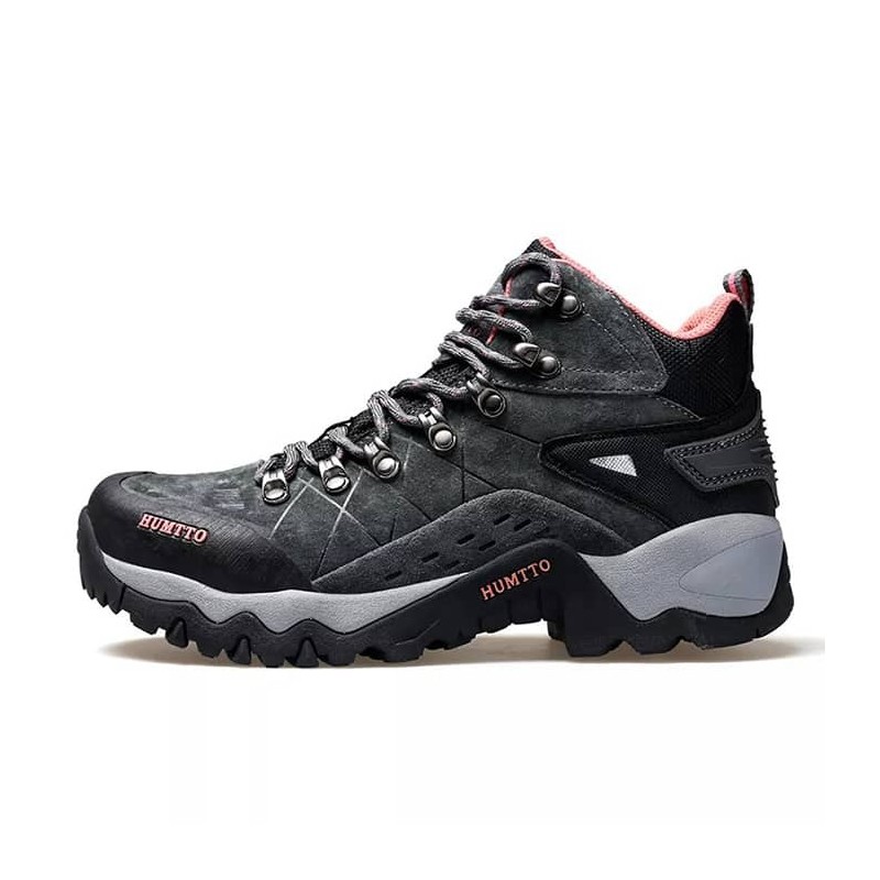 کفش کوهنوردی زنانه هومتو مدل humtto 210696B-1 رنگ خاکستری تیره