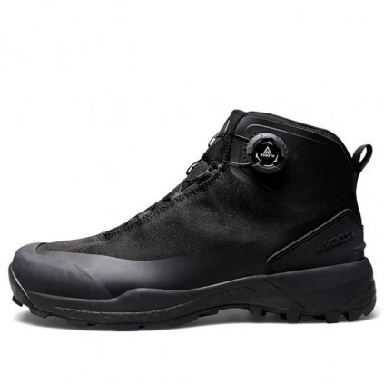 کفش ساقدار مردانه هامتو مدل 220838A-1 بند دیسکی رنگ مشکی