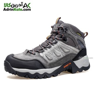 کفش طبیعت گردی مردانه هومتو کد 230270A-1 رنگ خاکستری تیره