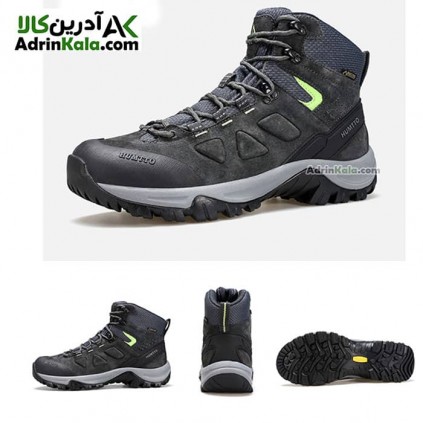 کفش مردانه رانینگ هامتو مدل 230510A-1 رنگ خاکستری تیره