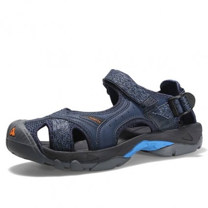 صندل راحتی مردانه هامتو مدل humtto 9601-6 رنگ سرمه ای/مشکی