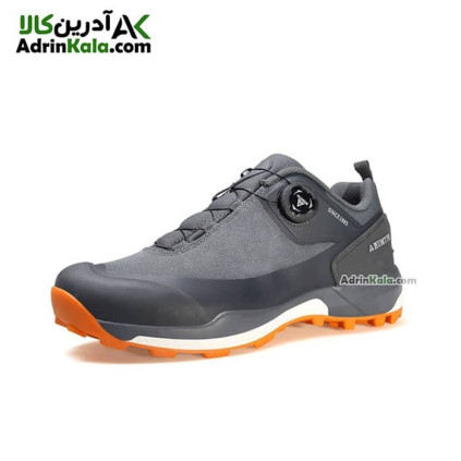 کفش هامتو پیاده روی مردانه مدل 120142A-2 بند دیسکی رنگ خاکستری/نارنجی