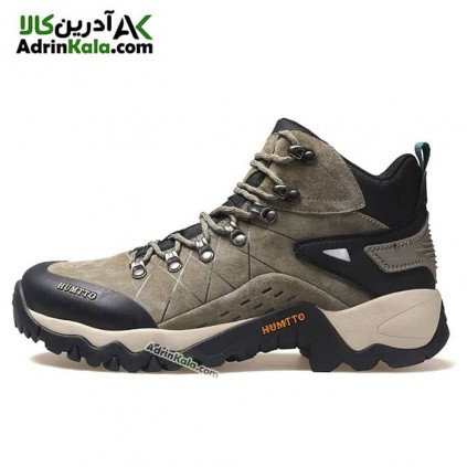 کفش مردانه ورزشی هامتو مدل 210696A-2 humtto رنگ خاکی تیره