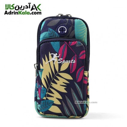 کیف بازویی ورزشی هامتو مدل HB18907-2 سایز M رنگ سرمه ای تیره