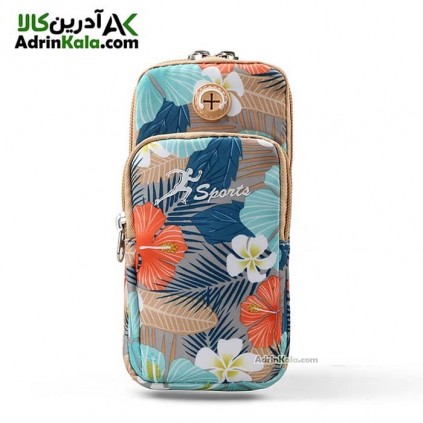 کیف بازویی ورزشی هامتو مدل HB18907-3 سایز M رنگ کرمی