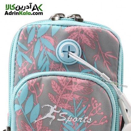 کیف بازویی ورزشی هامتو مدل HB18907-4 سایز M رنگ سبز فیروزه ای