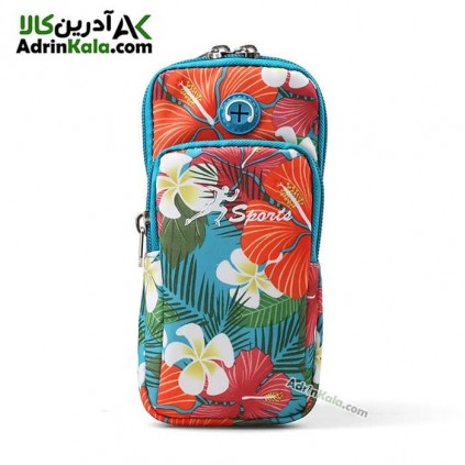 کیف بازویی ورزشی هامتو مدل HB18907-6 سایز M رنگ آبی فیروزه ای