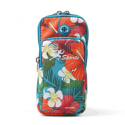 کیف بازویی ورزشی هامتو مدل HB18907-6 سایز M رنگ آبی فیروزه ای