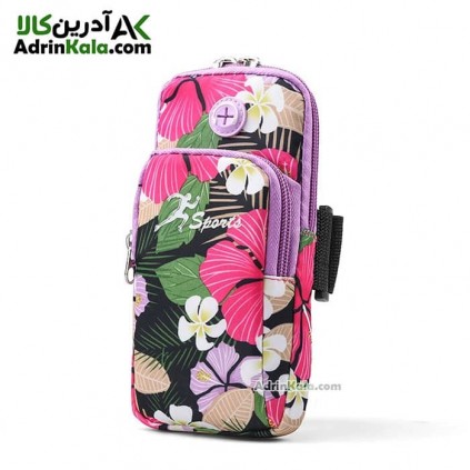 کیف بازویی ورزشی هامتو مدل HB18907-8 سایز M رنگ بنفش