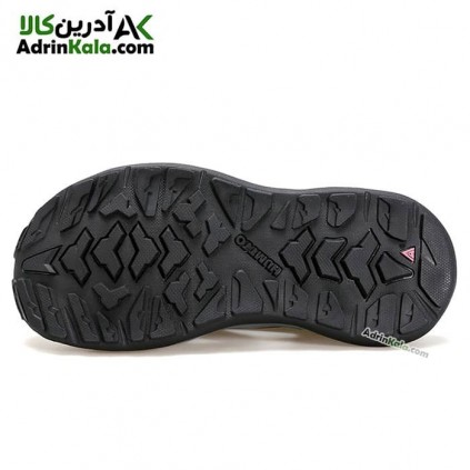 صندل زنانه هامتو مدل 730508B-6 رنگ خاکستری تیره/بنفش صورتی