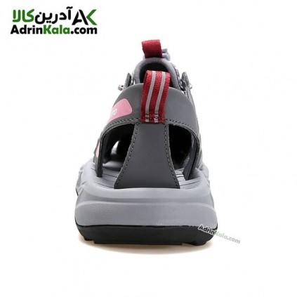 صندل زنانه هامتو مدل 730508B-6 رنگ خاکستری تیره/بنفش صورتی