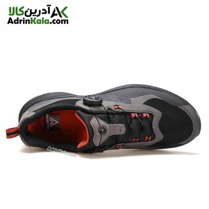 کفش مردانه هامتو مدل 340207A-3 بند دیسکی رنگ مشکی/خاکستری تیره