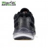 کفش چرم مردانه هامتو مدل 330231A-2 بند دیسکی رنگ خاکستری تیره