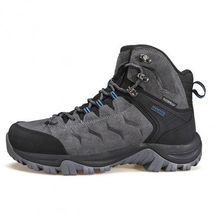 کفش مردانه هامتو مدل 230871A-2 رنگ خاکستری تیره