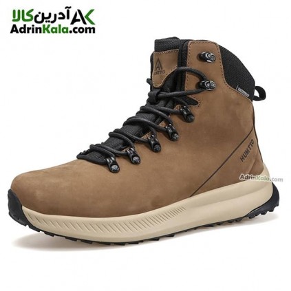 کفش پیاده روی و چرم ساقدار مردانه هامتو مدل 230133A-2 رنگ قهوه ای روشن