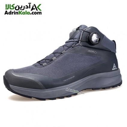 کفش نیم ساق مردانه هامتو مدل 230969A-3 بند دیسکی رنگ طوسی