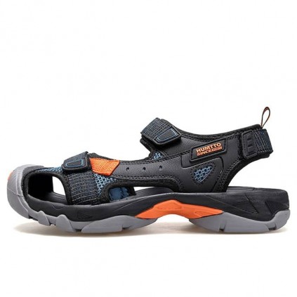 کفش مردانه هامتو مدل 740093A-3 رنگ مشکی/نارنجی