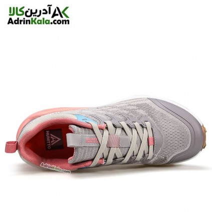 کفش پیاده روی و دویدن زنانه هومتو مدل humtto 840090B-2 رنگ خاکستری/صورتی