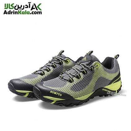 کفش پیاده روی مردانه هامتو مدل 120490A-3 رنگ خاکستری/سبز