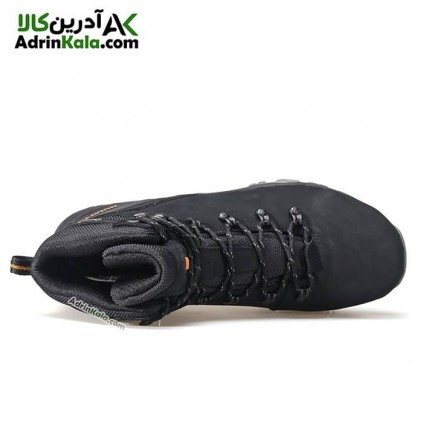 کفش کوهپیمایی چرم ساق بلند مردانه هومتو مدل humtto 230914A-1 رنگ مشکی