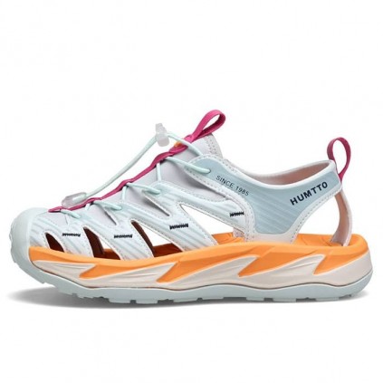 صندل زنانه هامتو مدل 730508B-7 رنگ طوسی/نارنجی