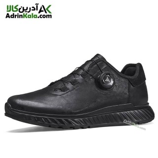 کفش مردانه چرم هامتو مدل 330901A-1 بند دیسکی رنگ مشکی