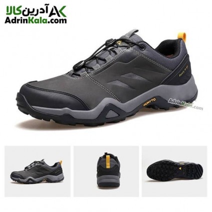 کفش پیاده روی مردانه هامتو مدل 130118A-4 رنگ خاکستری تیره