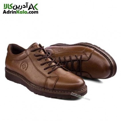 کفش مجلسی و راحتی مردانه شمس مدل نیوجاس رنگ میلینگ گردویی