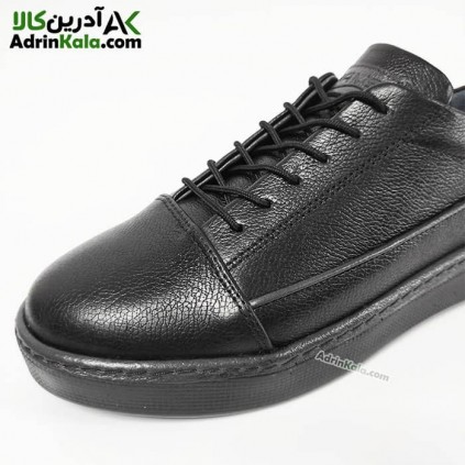 کفش چرم اسپرت مردانه شمس مدل ونس 2022 رنگ میلینگ مشکی