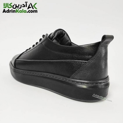 کفش چرم اسپرت مردانه شمس مدل ونس 2022 رنگ میلینگ مشکی