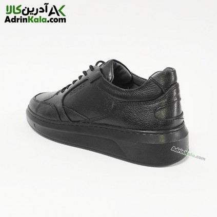 کفش چرم اسپرت مردانه شمس مدل Light2 رنگ میلینگ مشکی