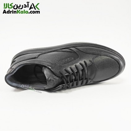 کفش چرم اسپرت مردانه شمس مدل Light2 رنگ میلینگ مشکی