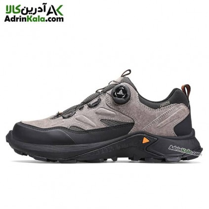 کفش پیاده روی مردانه هامتو مدل 140436A-2 بند دیسکی رنگ طوسی روشن