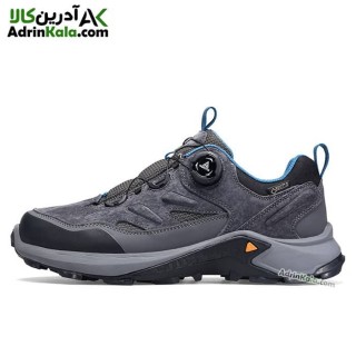 کفش پیاده روی مردانه هامتو مدل 140436A-1 بند دیسکی رنگ خاکستری تیره