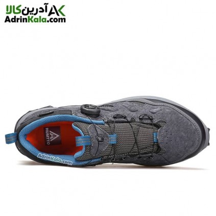 کفش طبیعت گردی مردانه هومتو مدل humtto 140436A-1 بند دیسکی رنگ خاکستری تیره