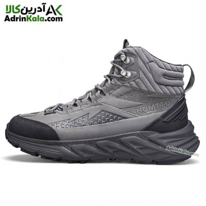 کفش پیاده روی مردانه هامتو مدل 240782A-2 رنگ خاکستری تیره