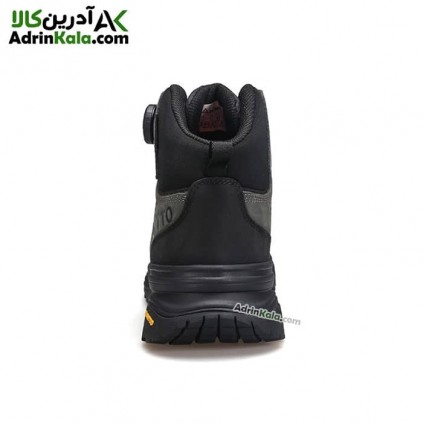 کفش مردانه هامتو کد humtto 240217A-2 بند دیسکی رنگ خاکستری تیره