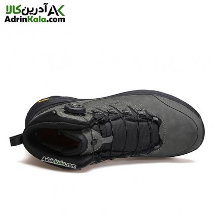 کفش طبیعت گردی مردانه هومتو کد humtto 240217A-2 بند دیسکی رنگ خاکستری تیره