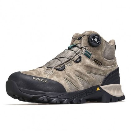 کفش مردانه هامتو مدل 240119A-3 بند دیسکی رنگ خاکی