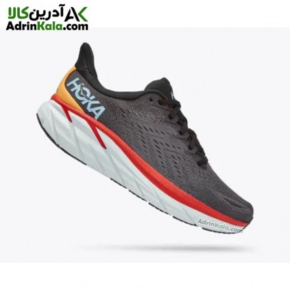 کفش پیاده روی مردانه هوکا M clifton 8 کد 1119393 رنگ خاکستری تیره