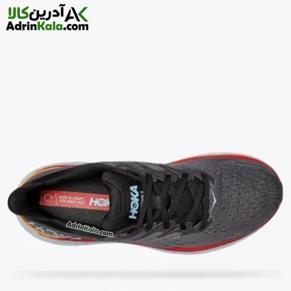 کفش طبیعت گردی مردانه هوکا M clifton 8 کد 1119393 رنگ خاکستری تیره