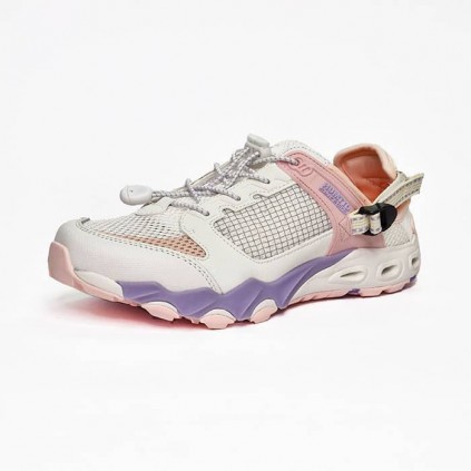 کفش صندل زنانه هامتو مدل 630101B-7 رنگ سفید/صورتی