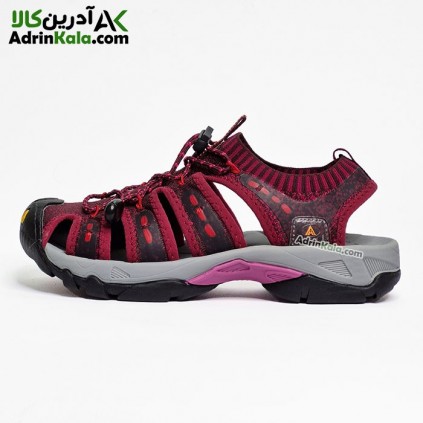 صندل پیاده روی زنانه هامتو مدل 710096B-4 رنگ زرشکی