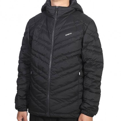 خرید کاپشن پر مردانه هامتو کد 20224A-7 رنگ مشکی