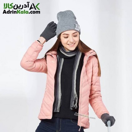 کاپشن طبیعت گردی پر لایت زنانه هومتو کد humtto 20224B-3 رنگ گلبهی