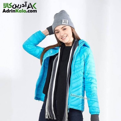 کاپشن کوهنوردی پر لایت زنانه هامتو کد 20224B-4 رنگ آبی