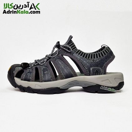 صندل هامتو مردانه مدل 710096A-3 رنگ خاکستری تیره/طوسی
