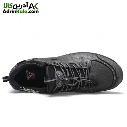 کفش استفاده روزمره چرم مردانه هومتو مدل humtto 330163A-2 رنگ خاکستری تیره