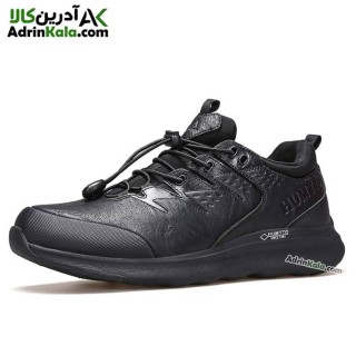 کفش پیاده روی چرم مردانه هامتو مدل 340777A-1 رنگ مشکی