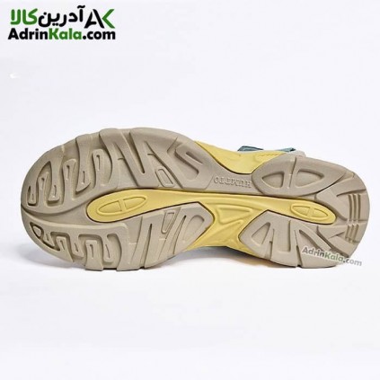 صندل هامتو زنانه مدل 9602-14 رنگ طوسی/سبز روشن